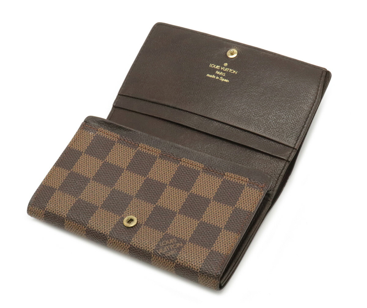 楽天市場】【財布】LOUIS VUITTON ルイ ヴィトン ダミエ ポルト モネ