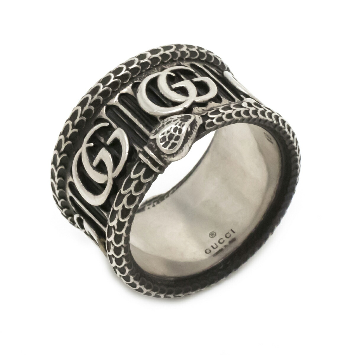 楽天市場】【ジュエリー】GUCCI グッチ ダブルG スネーク 蛇 ワイド