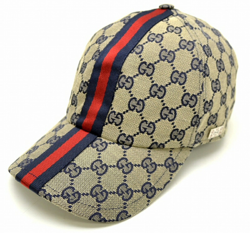 美品】GUCCI キャップ 59cm 巾着付き GUCCI（グッチ） 【訳あり