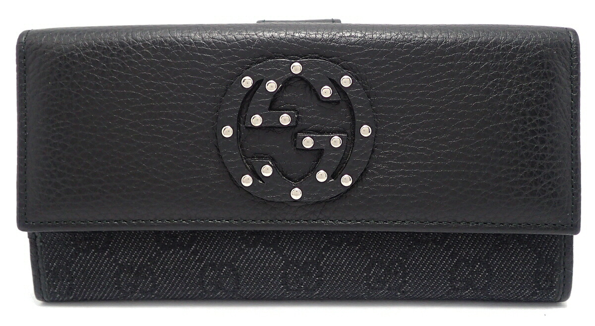 楽天市場】【財布】GUCCI グッチ インターロッキングG スタッズ 2つ折