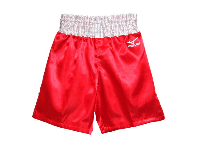 楽天市場】サテン ミズノボクシングパンツ（赤xウエスト白）サイド