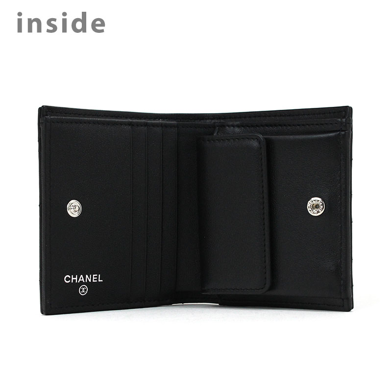 楽天市場】シャネル CHANEL 二つ折り財布 クラシックスモール