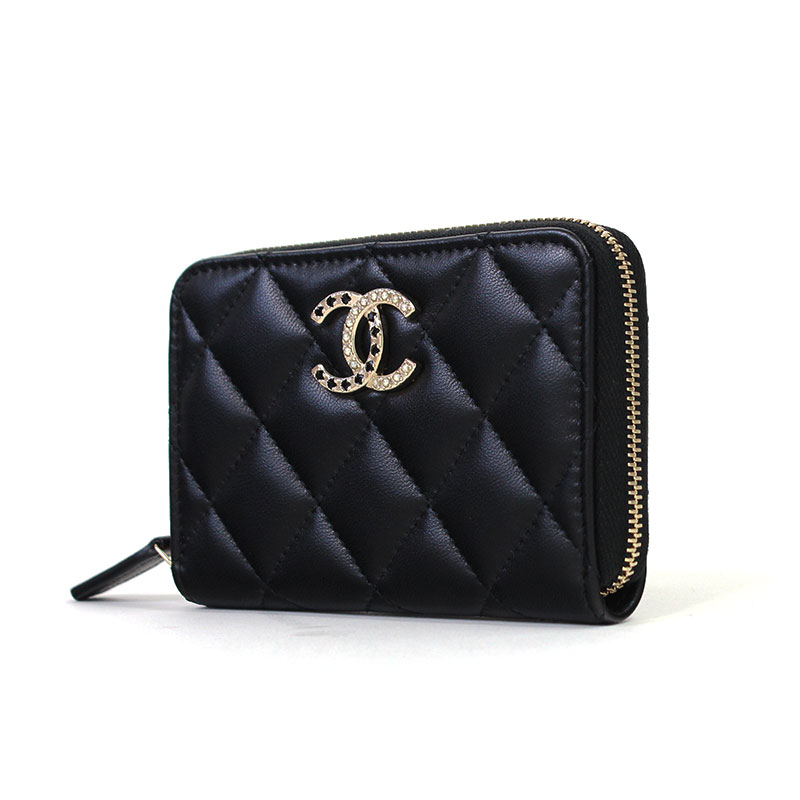 楽天市場】シャネル CHANEL ミニ財布 スモールジップウォレット ミニ