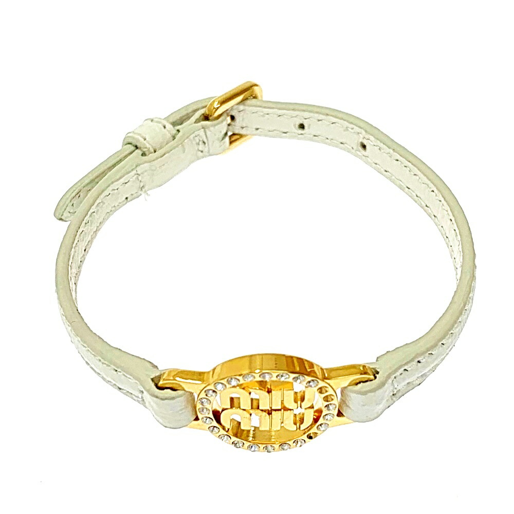 楽天市場】【中古】MIUMIU ミュウミュウ GP ラインストーン マドラス