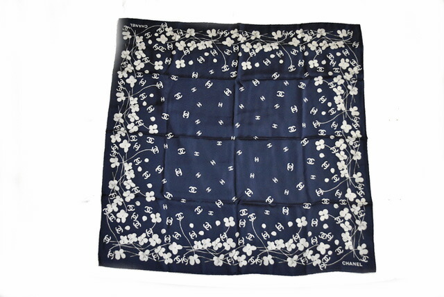 楽天市場】シャネル スカーフ CHANEL スカーフ シルクツイル CC