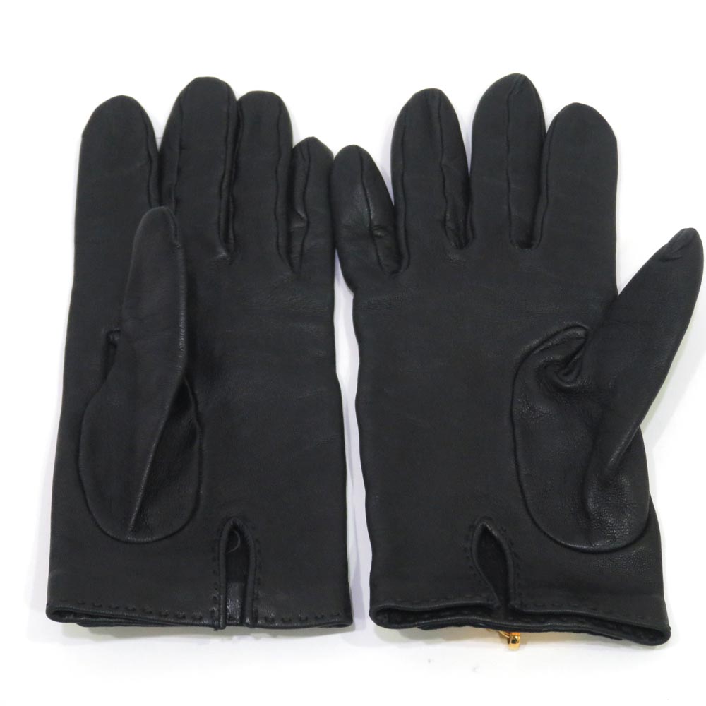 楽天市場】中古 エルメス 手袋 レザーグローブ ケリー金具 ABランク