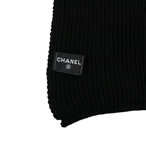 楽天市場】【20%OFF】 シャネル マフラー ロゴ刺繍 カシミヤ