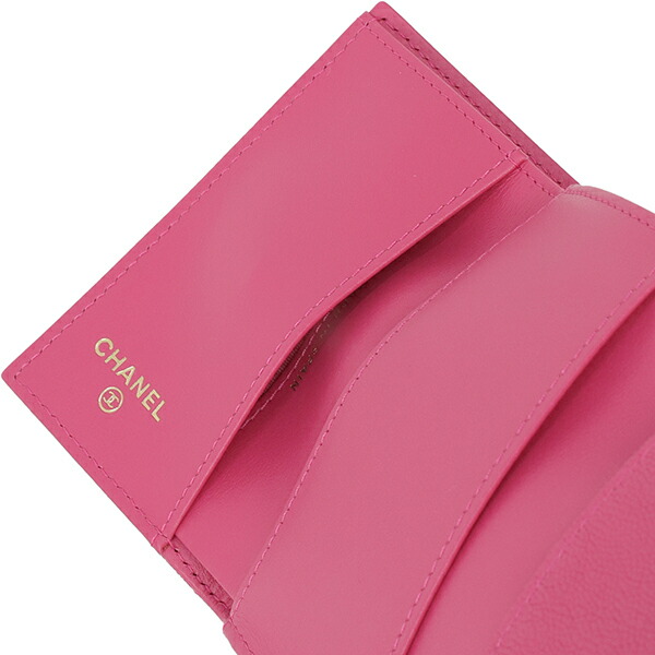 楽天市場】【10%OFF】 シャネル 三つ折り財布 スモール フラップ