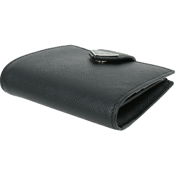 楽天市場】【新品】 プラダ 二つ折り財布 サフィアーノ タブ レザー