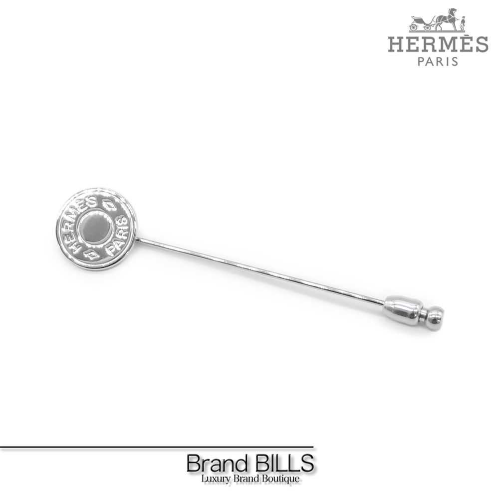 楽天市場】未使用品 HERMES エルメス セリエ ピン ブローチ シルバー