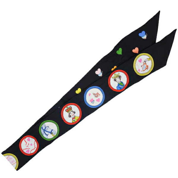 楽天市場】【中古】HERMES エルメス ツイリー ティータイム 黒 ハート