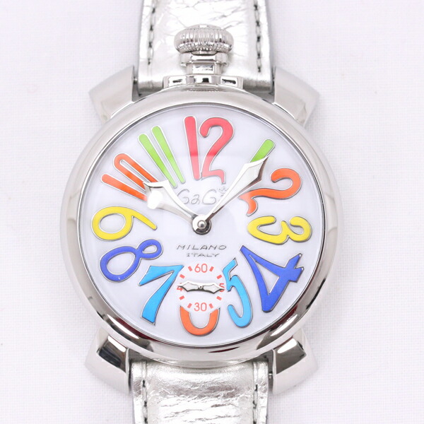 楽天市場】美品 GaGa MILANO MANUALE 48mm 5010.01 ガガミラノ