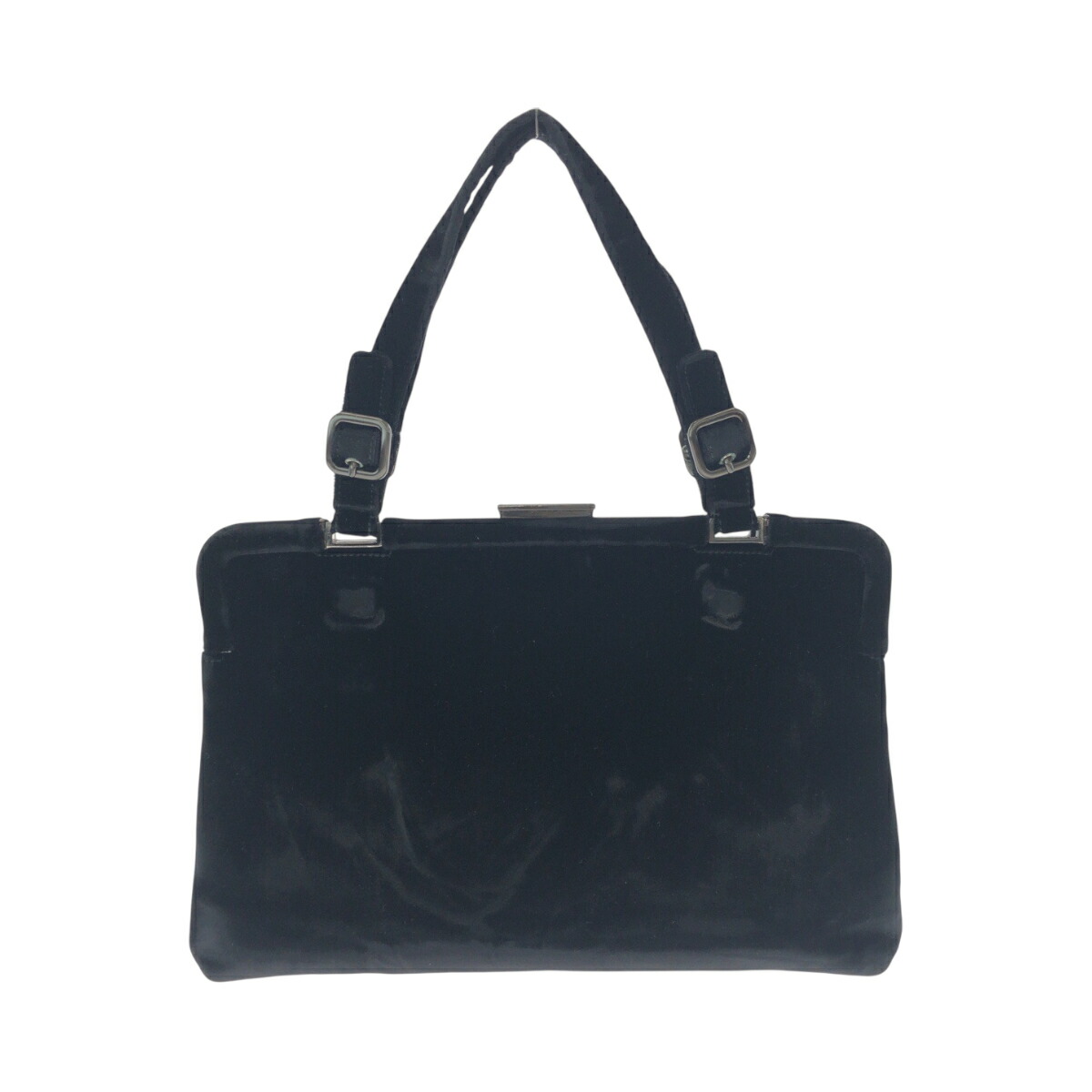 楽天市場】美品 PRADA プラダ ベロア ブラック 黒 シルバー金具 ベロア