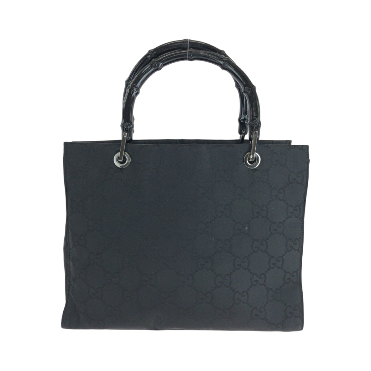 楽天市場】美品 GUCCI グッチ バンブー ブラック 黒 シルバー金具