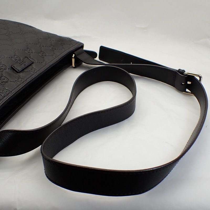 楽天市場】グッチ【GUCCI】グッチシマレザーショルダーバッグダーク