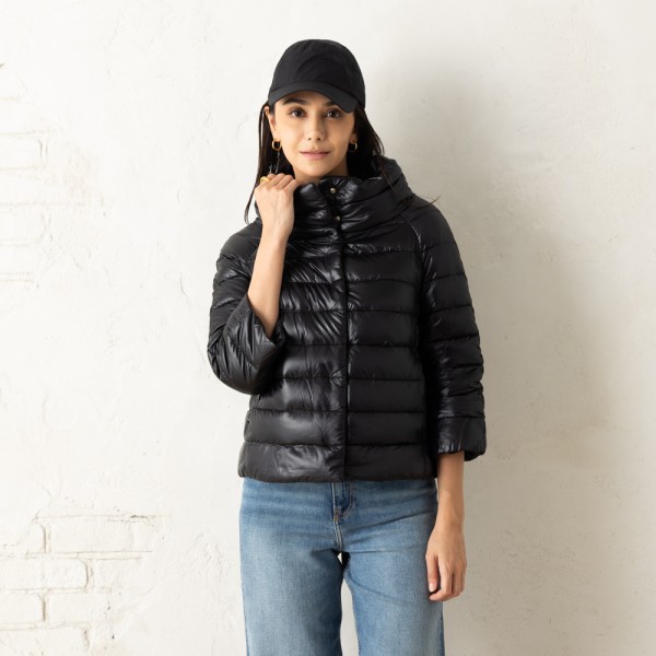 楽天市場】ヘルノ ダウンジャケット コート ケープ ブラック