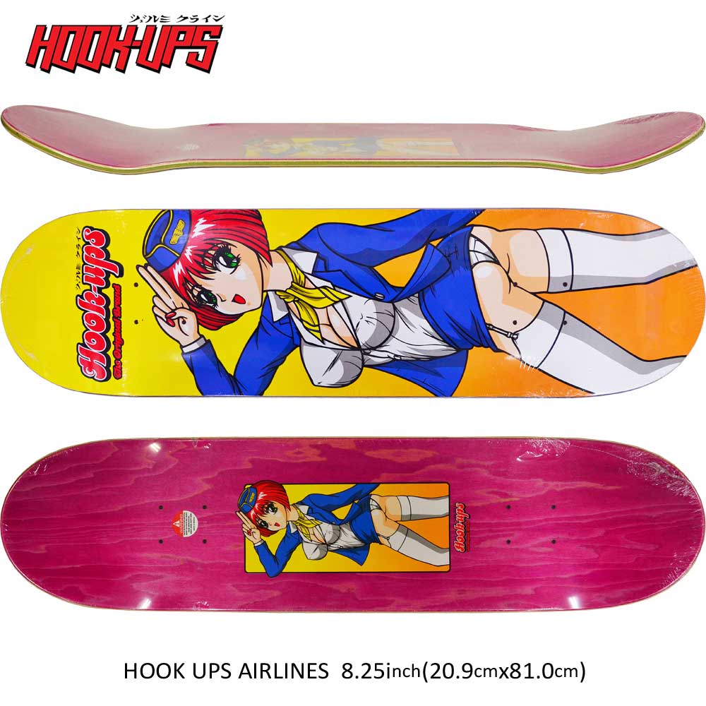 楽天市場】8.25インチ フックアップス スケボー デッキ 板 Hook Ups
