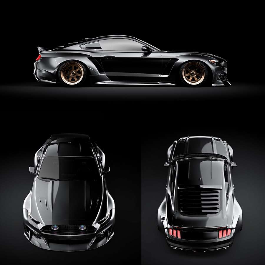 楽天市場】15-17y マスタング Clinched S550 コンプリートワイドボディ