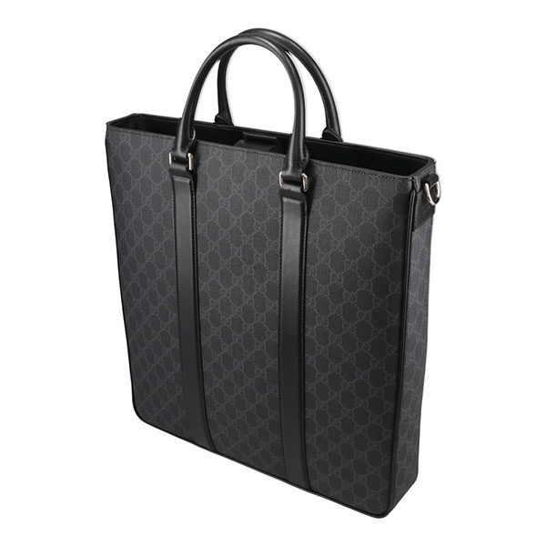 楽天市場】グッチ バッグ メンズ GUCCI GGブラック ラージトートバッグ