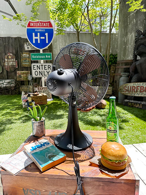 楽天市場】扇風機 ハモサ レトロファン テーブル （ブラック） HERMOSA