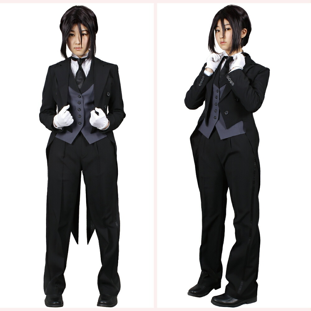 楽天市場】黒執事 セバスチャン 燕尾服セット コスプレイヤー コスプレ