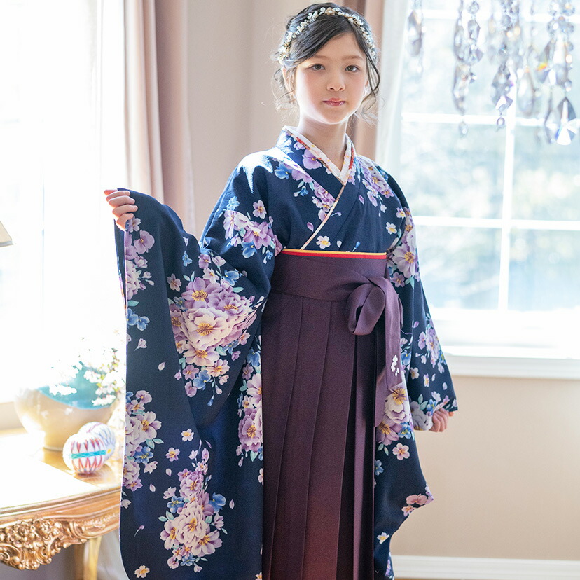 楽天市場】【スーパーセール値下】簡単着付け袴セット 刺繍入り 京都