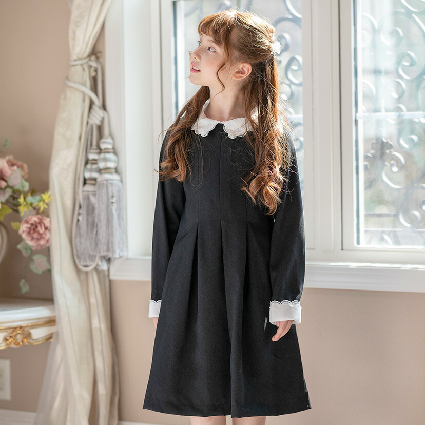 楽天市場】【入学準備セール】 白襟令嬢ワンピース 卒業式入学式女の子