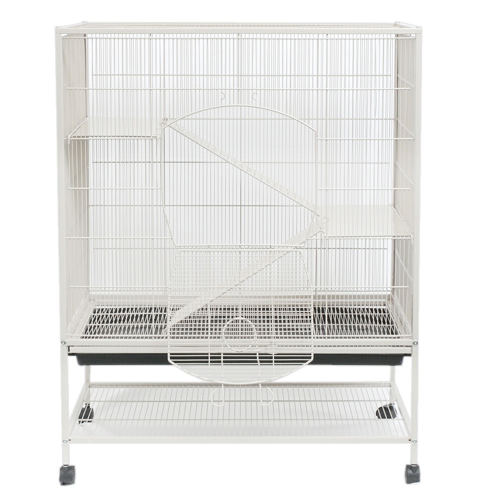 楽天市場】アウトレット品 3階建て広々ケージ ホワイト 組立確認済