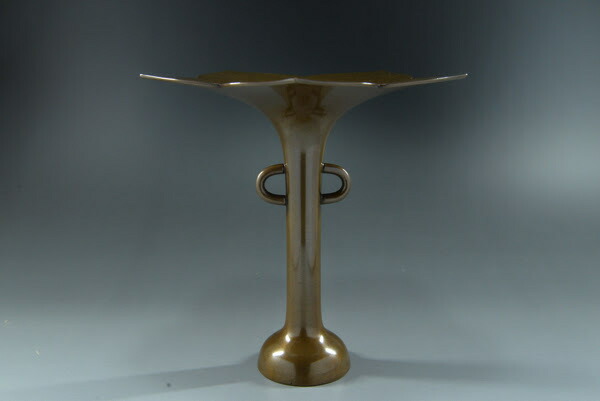 楽天市場】唐銅桔梗口花入 : 茶道具商 左座園