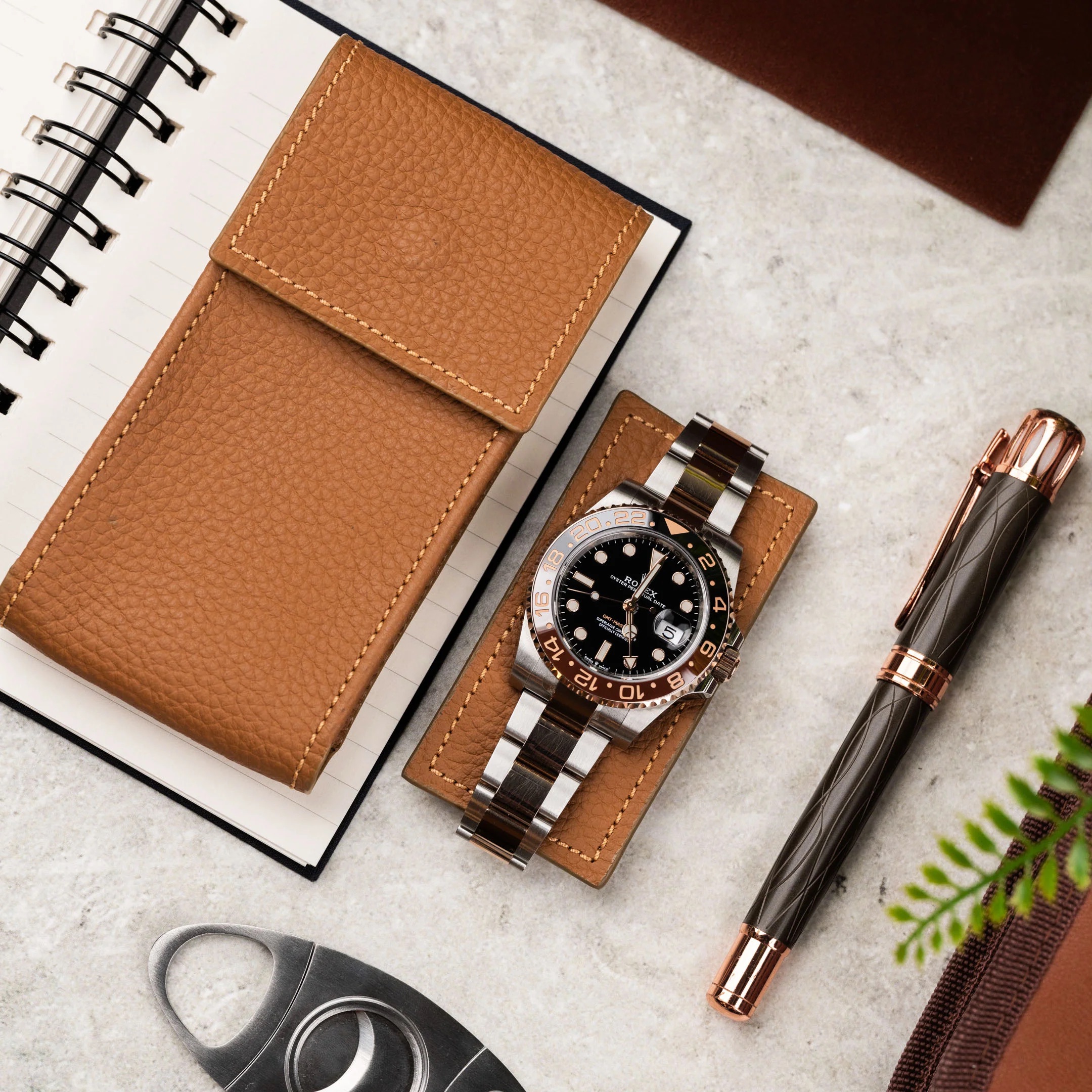 楽天市場】IFLW ウォッチポーチ 1本用 Chestnut Leather WATCH POUCH