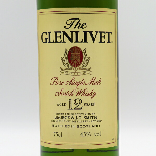 楽天市場】【レトロ】グレンリベット12年 ピュア・シングルモルト 43度
