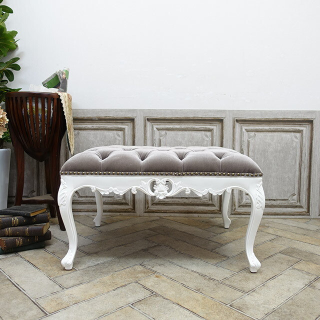 楽天市場】ロココ スツール ロココ調家具 腰掛け エレガント かわいい