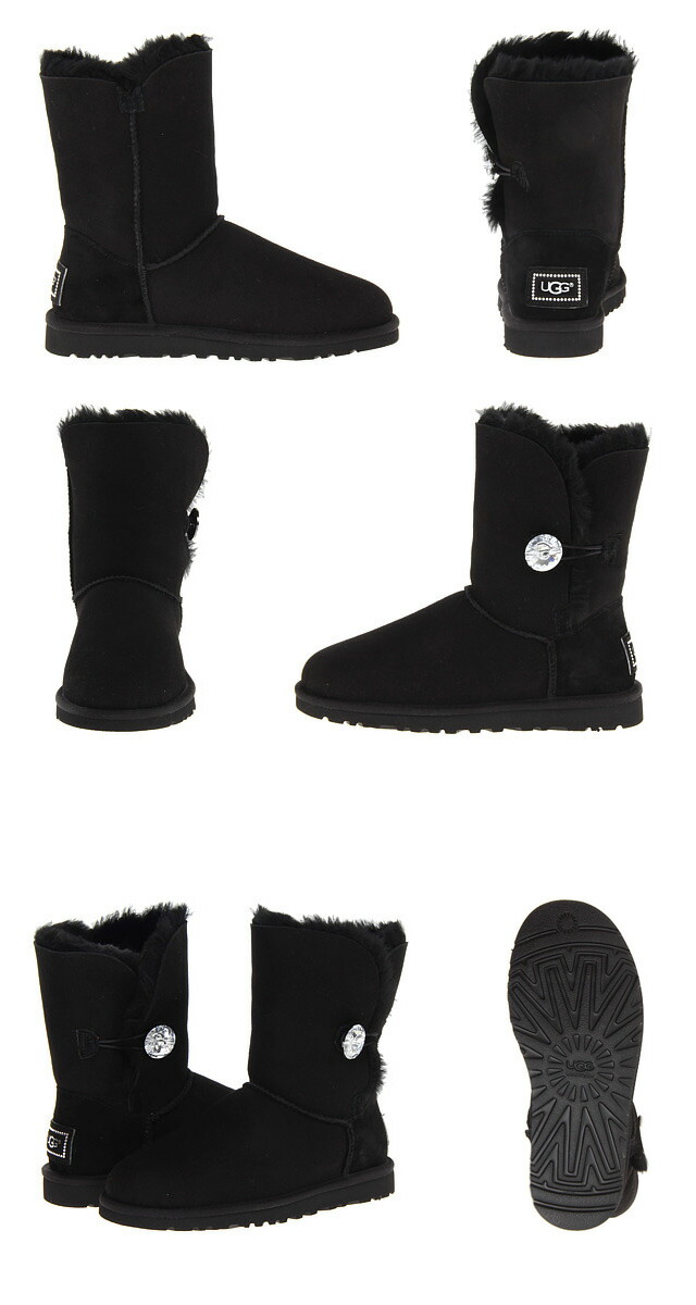 楽天市場】UGG×スワロフスキー アグ ベイリーボタン ブリングショート