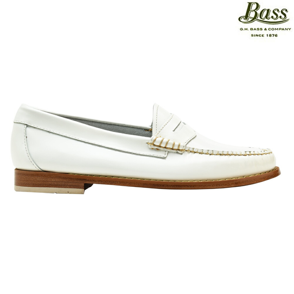 楽天市場】G.H.バス PENNY ペニーローファー レディース WHITE