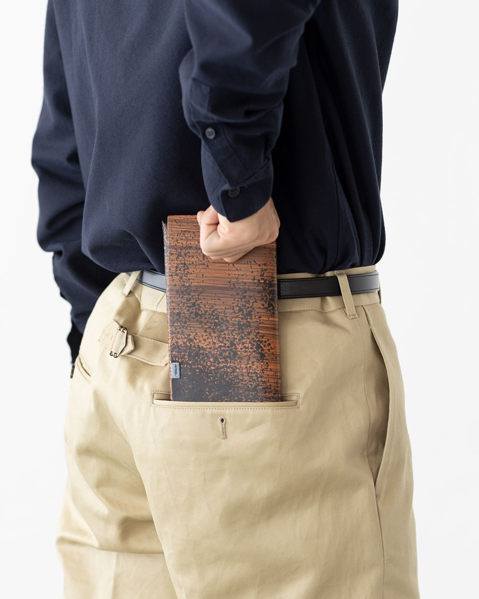 楽天市場】【スーパーSALE40%OFF】(褪色あり) 所作 ロングウォレット