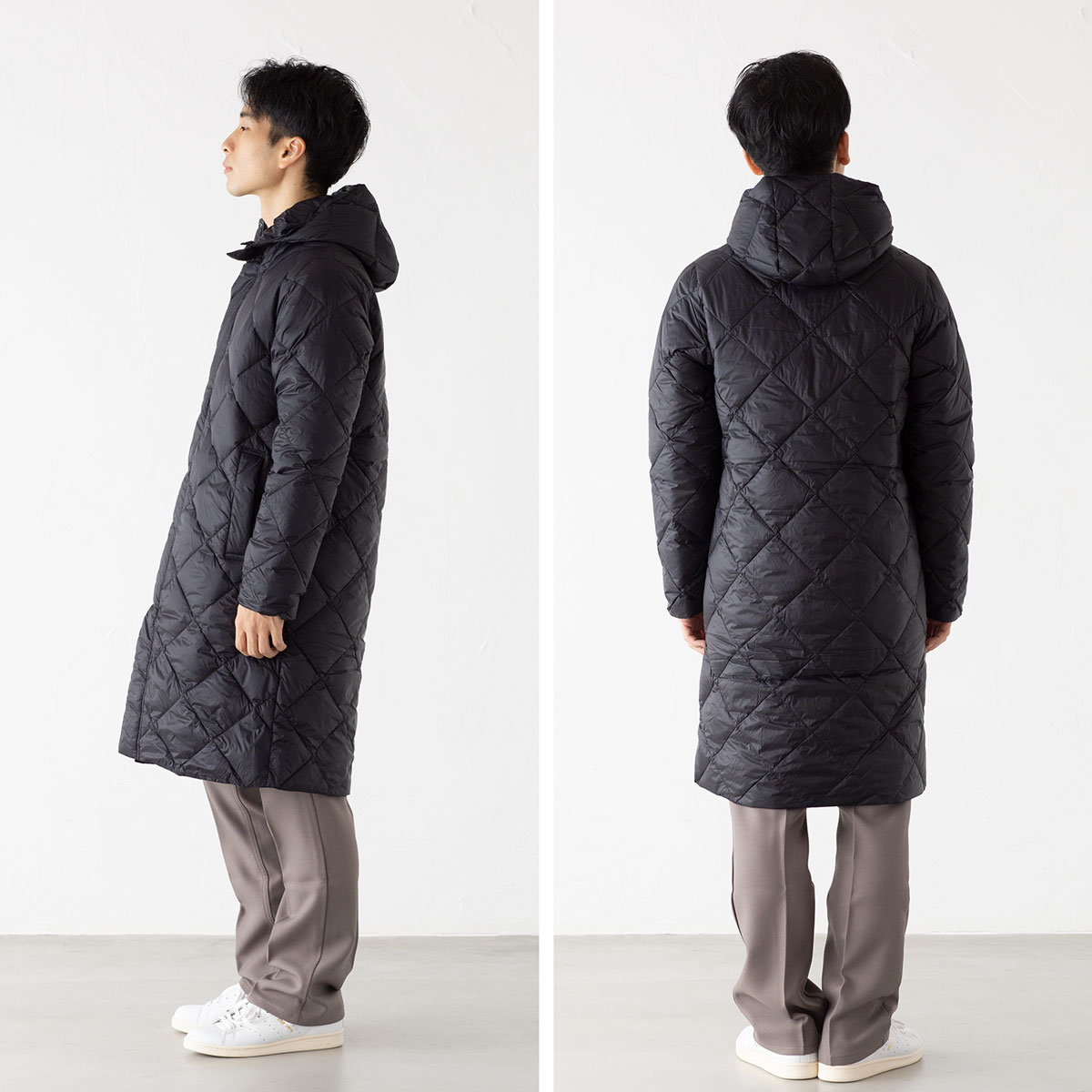 楽天市場】タイオン シティ フード ロング ダウン ジャケット TAION