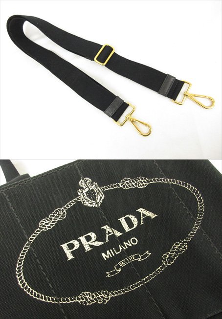 楽天市場】美品【プラダ PRADA】 カナパ ミニ キャンバス トートバッグ