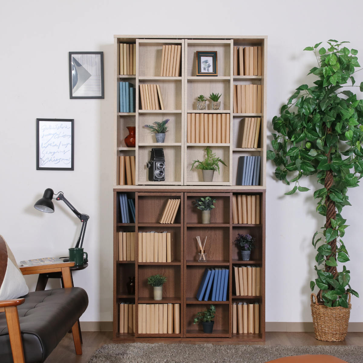 楽天市場】スライドラック 幅89cm 大容量 可動棚 （ 本棚 ラック 棚