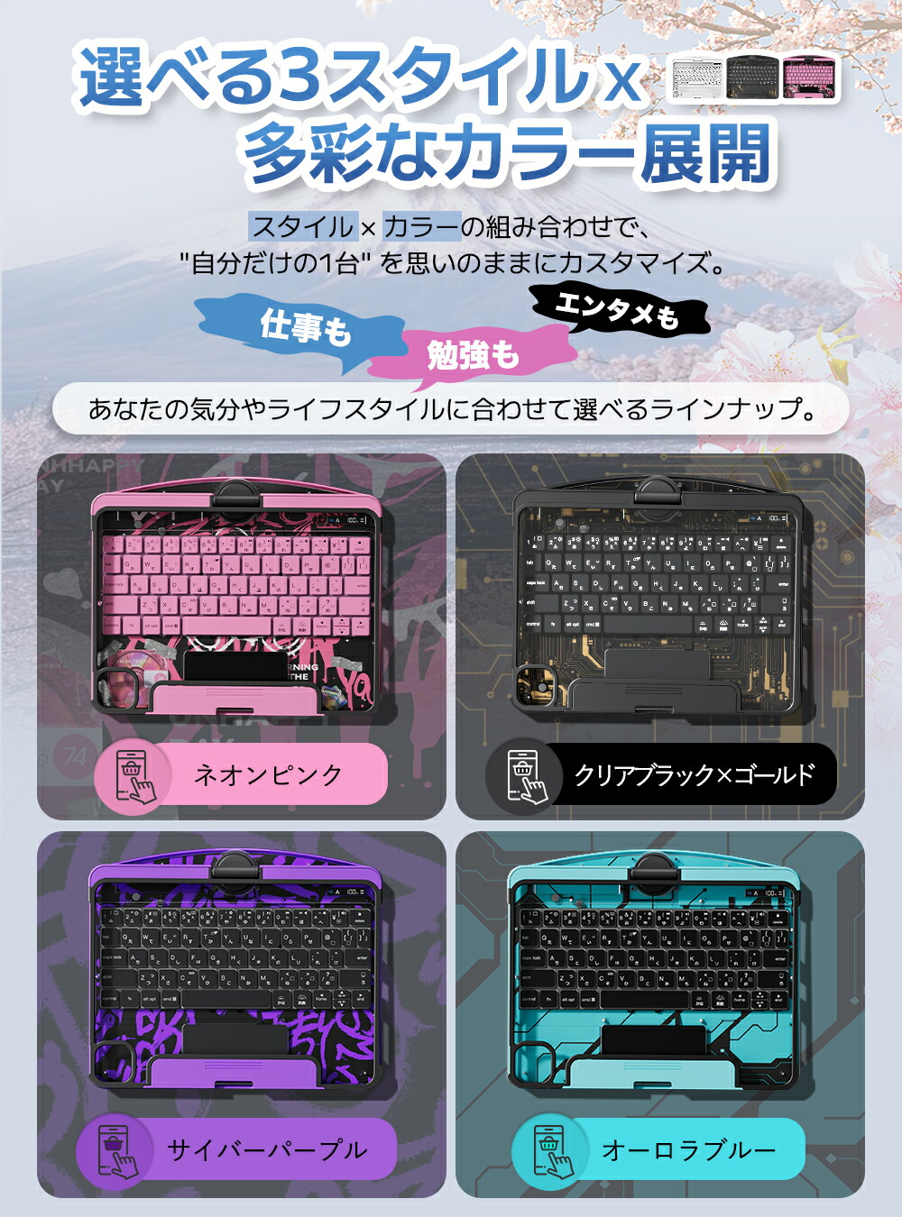 楽天市場】【楽天1位獲得 360°回転・180°折りたたみ】 ipad キーボード