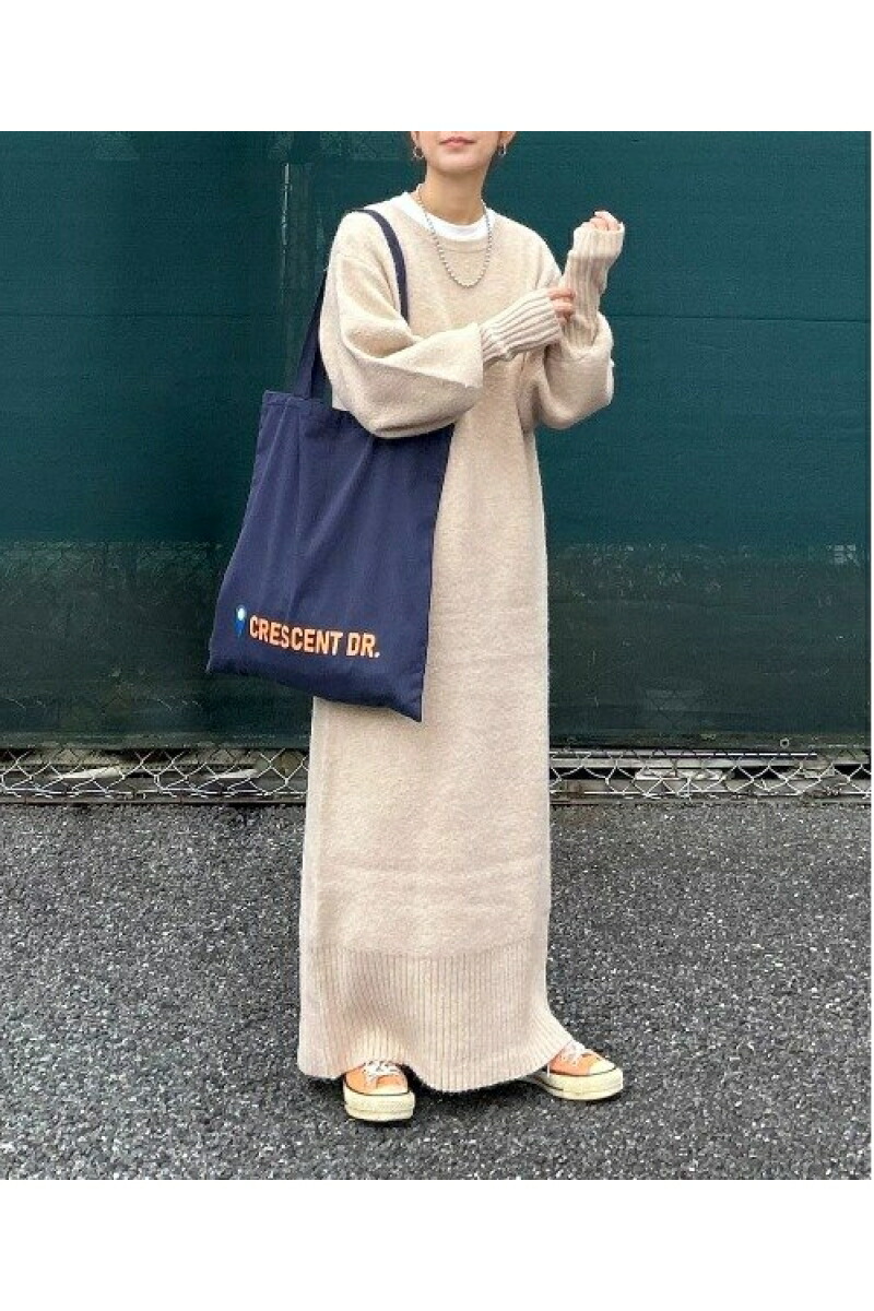 楽天市場】【 notch. by KR 】ボリュームスリーブニットワンピース