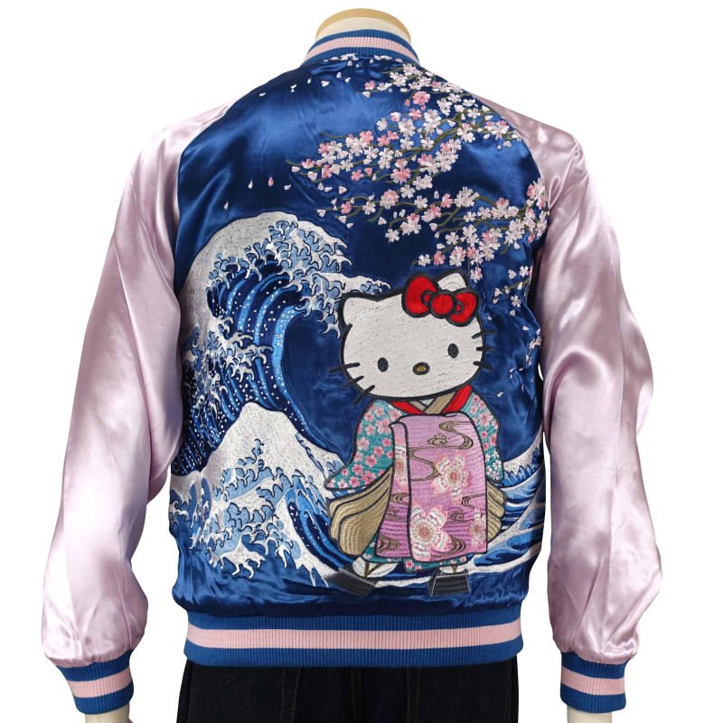 楽天市場】波と舞妓ハローキティ刺繍スカジャン HKSJ-006 サンリオ