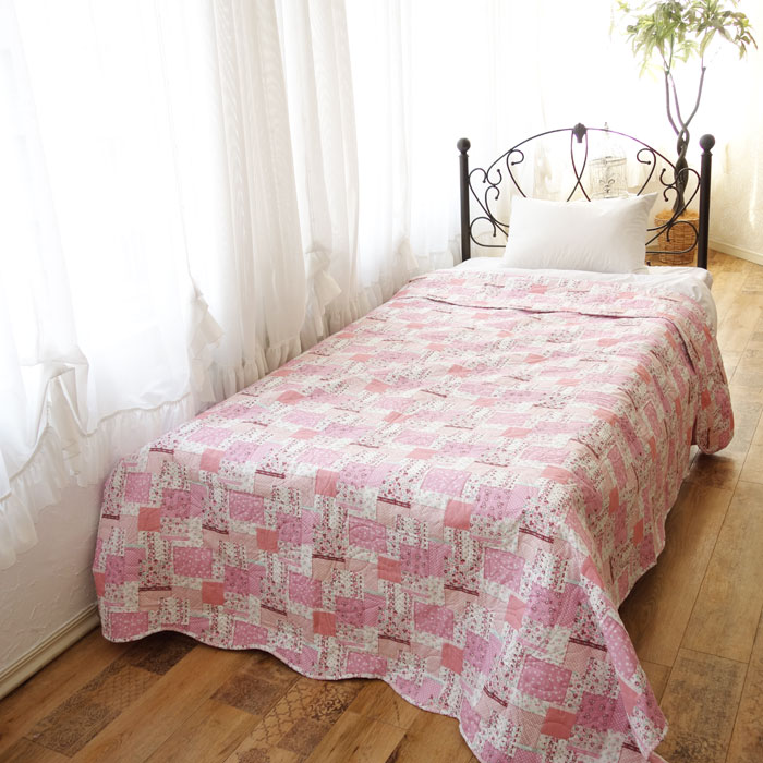 楽天市場】マルチカバー 長方形180×230cm パッチワーク柄 キルト