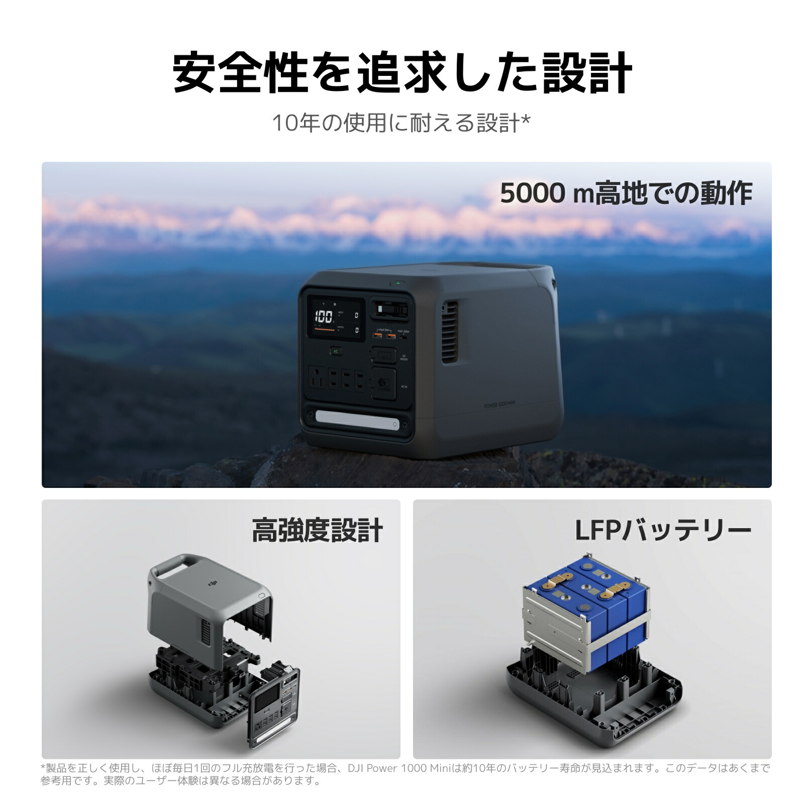 楽天市場】ポータブル電源 新製品 DJI Power 1000 Mini ポータブル