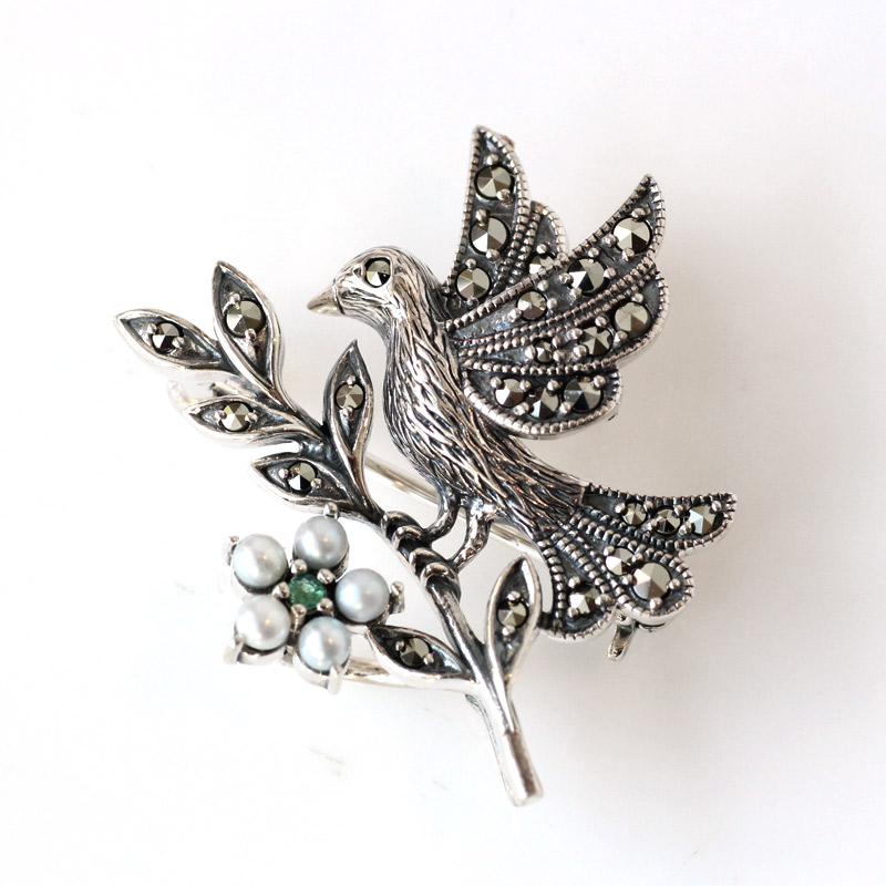 楽天市場】【スーパーセールクーポン有】【碌山】 シルバー小鳥 シード