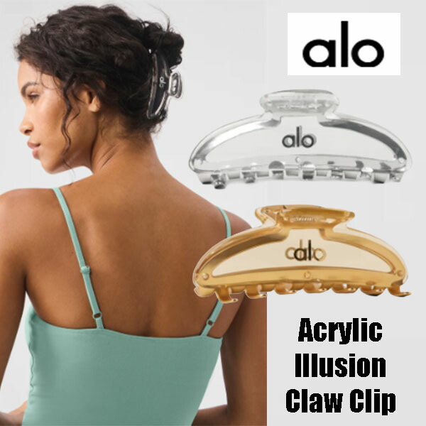 楽天市場】☆ Alo Yoga ☆ アローヨガ Acrylic Illusion Claw Clip