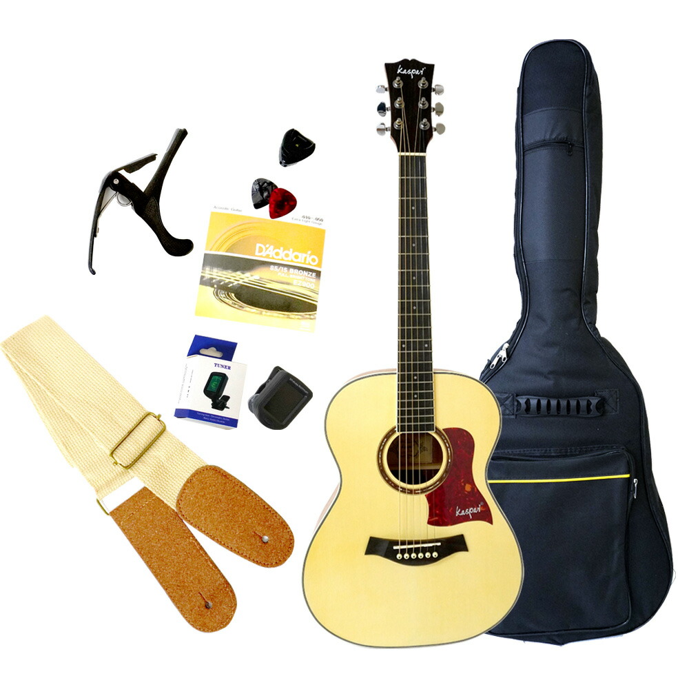 楽天市場】Kaspal ミニギター アコギ マホガニー コンパクト