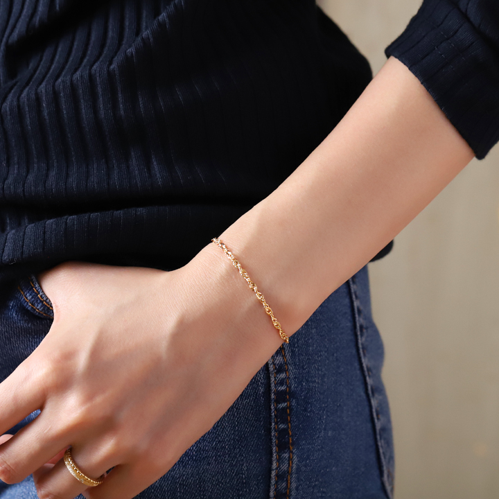 楽天市場】＼3/10まで／ 2000円OFF！ 18金 ブレスレット k18