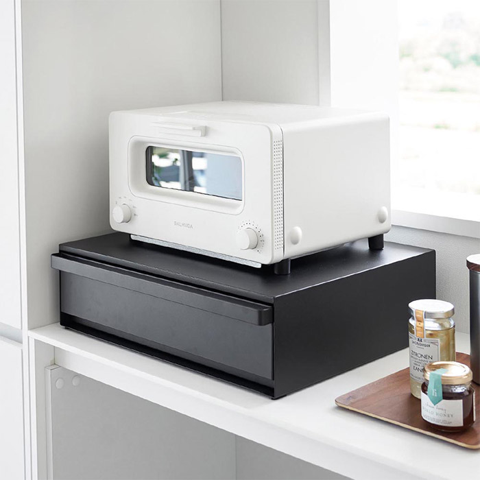 楽天市場】【楽天1位】[ ツーウェイ キッチン家電下引き出し&スライド