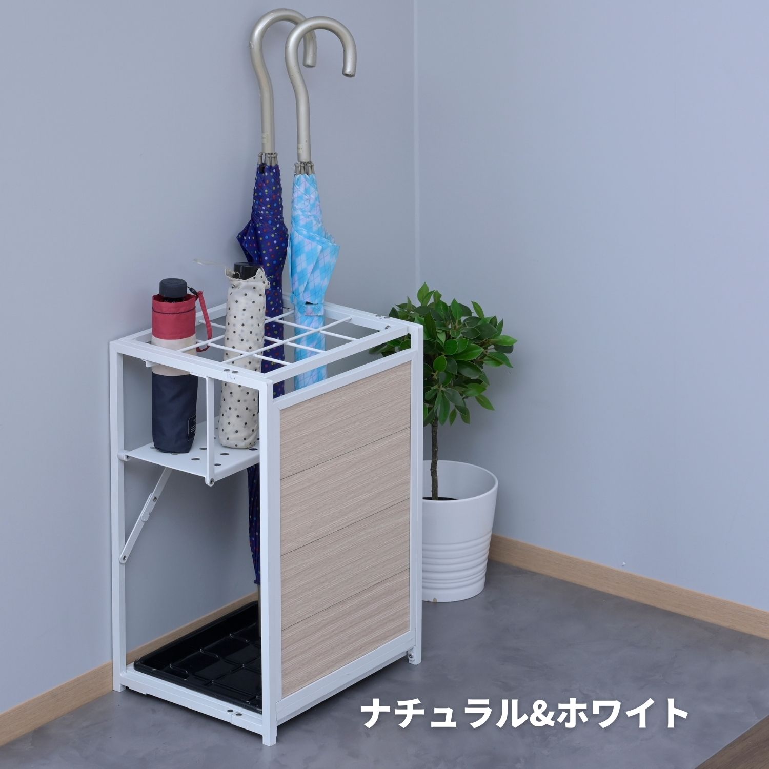 楽天市場】ちょっと隠せる 傘立て 12本 アルミ製 折りたたみ 幅31.5