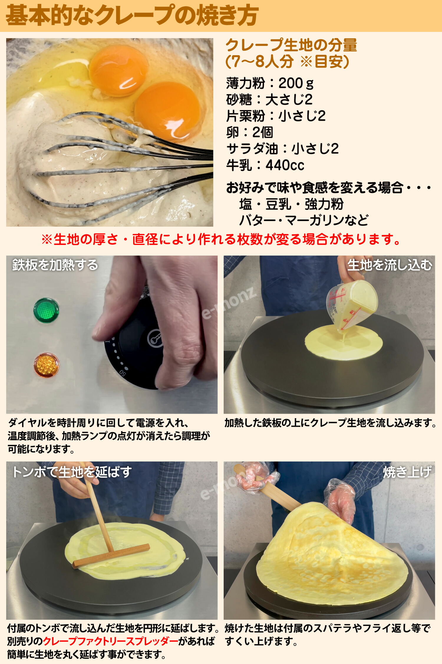 楽天市場】［当社製品保証1年！インボイス対応！］ 業務用 クレープ